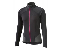 ΜΠΛΟΥΖΑ ΠΟΔΗΛ. SHIMANO PERFORMANCE, ΓΥΝΑΙΚΕΙΑ ΜΑΚΡΥ ΜΑΝΙΚΙ ΧΕΙΜΕΡΙΝΗ, BLACK. S